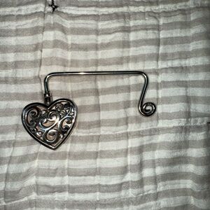 Brighton Silver Heart Swirl Hook